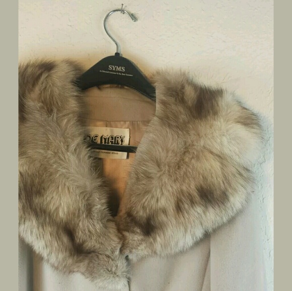 VTG De MARS Womens VTG Winter Coat - Ivory - S/M - Picture 5 of 8